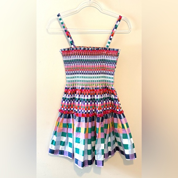 Hill House Seraphina mini nap dress in multicolor gingham - Picture 6 of 10